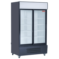 New Air NGR-115-S 54.25-Inch Two-Section Sliding Glass Door Cooler