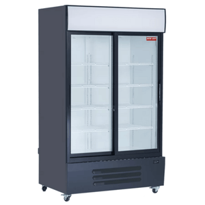 New Air NGR-115-S 54.25-Inch Two-Section Sliding Glass Door Cooler