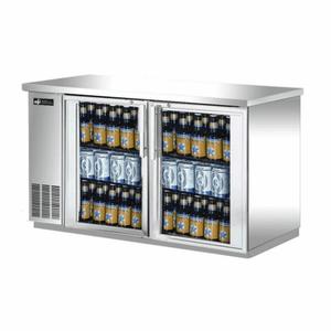 EFI CBBSGD2-60CC 60.8-Inch Commercial 2-Glass Door Back Bar Refrigerator