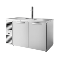True TDR60-PTSZ1-L-S-SS-SS-1 60" Stainless Steel Pass-Through Draft Bar Cooler