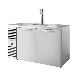 True TDR60-PTSZ1-L-S-SS-SS-1 60" Stainless Steel Pass-Through Draft Bar Cooler