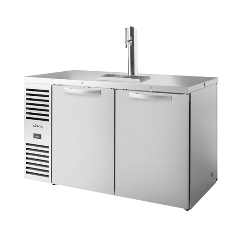 True TDR60-PTSZ1-L-S-SS-SS-1 60" Stainless Steel Pass-Through Draft Bar Cooler