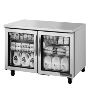 True TUC-48G-HC~FGD01 48" Commercial Undercounter Glass Door Refrigerator