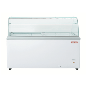 New Air NIF-71-DC 71-Inch Ice Cream Dipping Display Freezer with 12-Tub Capacity