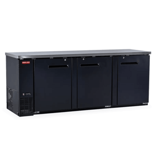 New Air NBB-90-SB 90.5-Inch Three-Door Solid Back Bar Cooler