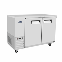 Atosa MBB48GR 48-Inch Two-Section Solid Door Back Bar Cooler