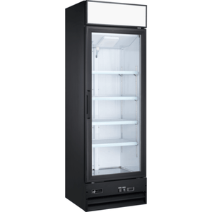 EFI C1-25GDVCX 25.6-Inch X-Line Black Glass Door Merchandiser Refrigerator