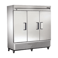 Refurbished True T-72F 78.1-Inch 3-Door Solid Reach-In Commercial Freezer