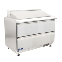 Arctic Air AMT(D)48R 48-Inch 4-Drawer Mega Top Refrigerated Prep Table