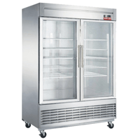 New Air NSGF-55-H 55-1/8" Commercial 2-Door Glass Display Freezer