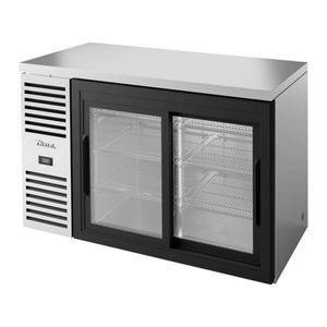 True Refrigeration TBR52-RISZ1-L-S-11-1 52" Refrigerated Back Bar Cabinet with Sliding Glass Doors