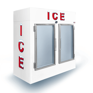 Leer L064UCGP 65 Cu. Ft. Indoor Glass Door Ice Merchandiser, 64-Inch