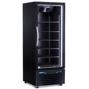 Minus Forty 22-USGR-F1-BK-BI 30-Inch Black Glass Door Merchandiser Refrigerator