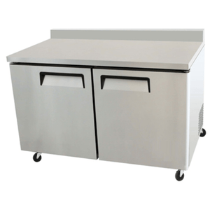 EFI CWDR2-60VC 60-Inch 2-Door Commercial Worktop Cooler with Backsplash