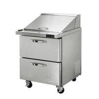 Blue Air BLMT28-D2-HC 27.5-Inch Mega Top Prep Table with 2 Drawers