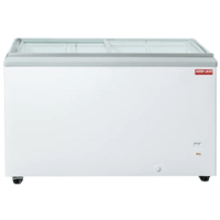 New Air NIF-71-FG 70.5-Inch Flat Glass Ice Cream Dipping Cabinet