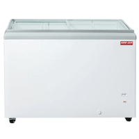 New Air NIF-50-FG 12.9 Cu. Ft. 50-Inch Ice Cream Dipping Cabinet with Flat Glass Doors