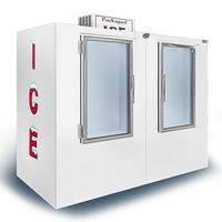 Leer TD155UAGP High-Capacity 96-Inch Indoor Ice Merchandiser - 155 Cu. Ft.