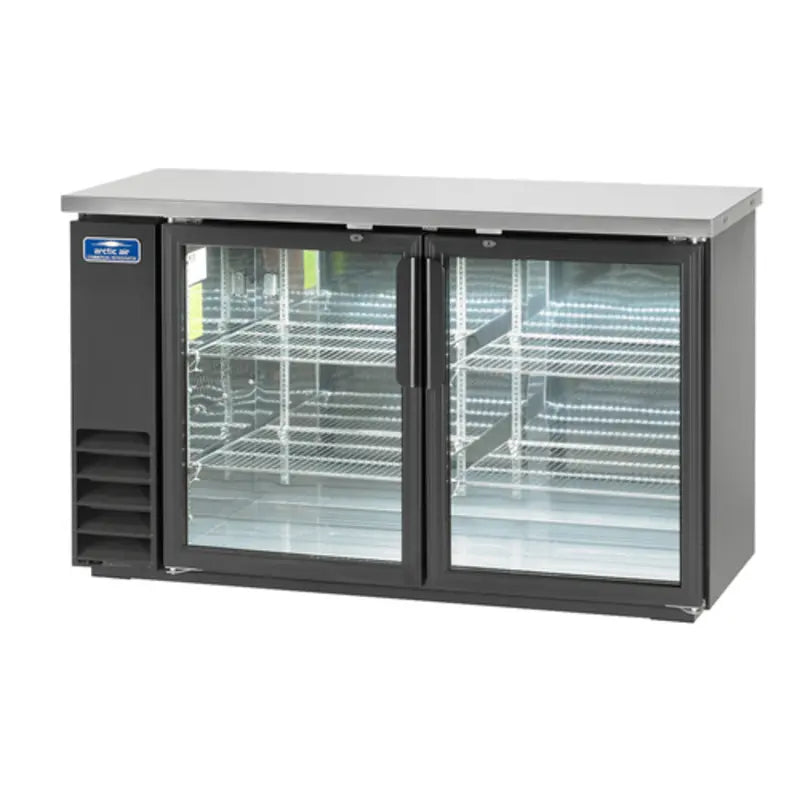 Arctic Air ABB60G Commercial Two-Door Glass Back Bar Cooler Arctic Air