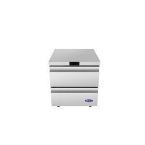 Atosa 27.5" Stainless Steel Undercounter Refrigerator with 2 Drawers (AUR27D2)