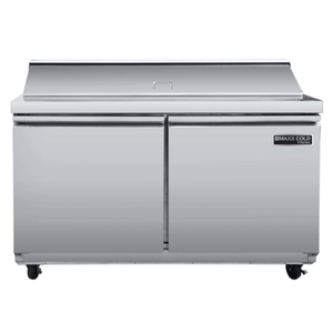 Maxx Cold MVR48SHC 48.2-Inch V-Series Refrigerated Prep Station for Sandwiches and Salads