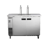 Maxx Cold MXBD60-2SHC 60-inch dual tower beer dispenser for bars and restaurants with dual taps and stainless steel finish.