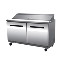 Maxx Cold MXCR48SHC 48-Inch 2-Door Sandwich & Salad Prep Station