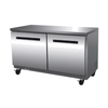 Maxx Cold MXCR48UHC 48" Commercial Undercounter Refrigerator 12 Cu. Ft. with stainless steel finish and dual doors.