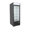 Maxx Cold MXM1-23FBHC 27-Inch Glass Door Display Freezer with illuminated top panel.