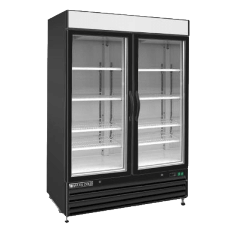 Maxx Cold MXM2-48FBHC 48 cu. ft. 2-Door Glass Merchandising Freezer, commercial glass merchandising freezer for retail.
