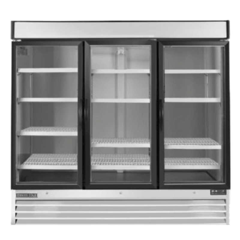 Maxx Cold MXM3-72FHC 72 Cu. Ft. 3-Glass Door Reach-In Display Freezer