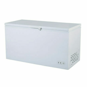 Maxx Cold MXSH15.9SHC 15.9 Cu Ft Commercial Chest Freezer in white with solid lid and front control panel.