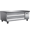 Maxx Cold X-Series refrigerated equipment stand for commercial kitchen with 8.8 cubic feet capacity and sleek design.