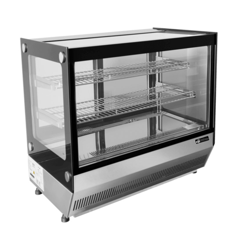EFI Sales CGSM-CT-2726 27.6-Inch Flat Glass Refrigerated Countertop Display Cabinet