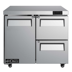 EFI Versa Chill CUDW2-36VC 36-Inch Undercounter Cooler with 1 Door and 2 Drawers