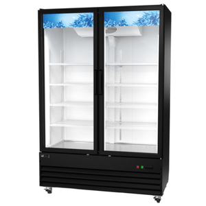 EFI C2-54GDX Black 54-Inch Two-Door Glass Merchandising Cooler