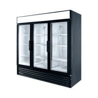 True 78.1-Inch Refurbished GDM-72 Triple Glass Door Display Refrigerator