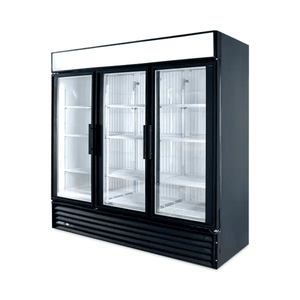 True 78.1-Inch Refurbished GDM-72 Triple Glass Door Display Refrigerator