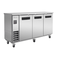 Blue Air BLNBB-72S-HC 73-1/8" Narrow Depth 3-Door Back Bar Refrigerator