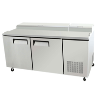 EFI CPDR2-67VC 67-Inch 2-Door Refrigerated Pizza Prep Station