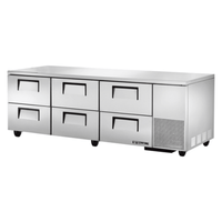 True TUC-93D-6-HC 93-Inch 6-Drawer Deep Commercial Undercounter Refrigerator