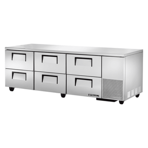 True TUC-93D-6-HC 93-Inch 6-Drawer Deep Commercial Undercounter Refrigerator
