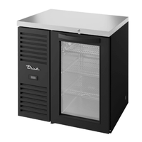 True TBR32-RISZ1-L-B-G-1 32-Inch Single-Zone Glass Door Back Bar Refrigerator