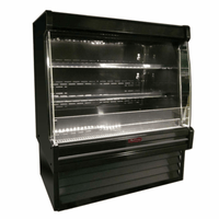 Howard-McCray 63" Black Endless Open Dairy Display Merchandiser SC-OD35E-5L-B-LED
