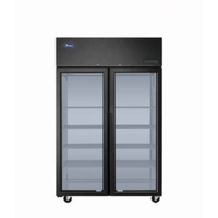 Atosa PLUS-F2B-GD-S-PT 51.75-Inch Top-Mount Pass-Through Glass Door Refrigerator