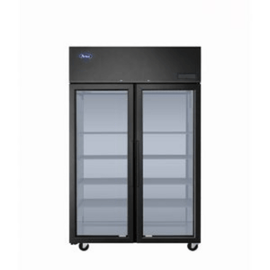 Atosa PLUS-F2B-GD-S-PT 51.75-Inch Top-Mount Pass-Through Glass Door Refrigerator