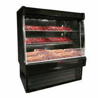 Howard-McCray 39-Inch Black Low-Profile Open Merchandiser SC-OM35E-3L-B-LED