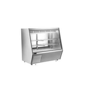 EFI CDCSS-60 28.5 cu. ft. Straight Glass Refrigerated Deli Showcase with Bottom Storage