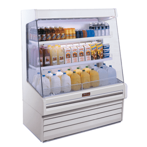 Howard-McCray 51" Stainless Steel Refrigerated Open Dairy Merchandiser SC-OD30E-4L-S-LED