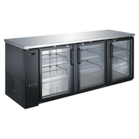 EFI CBBGD3-90CC Classic-Chill 90.4-Inch Glass Door Back Bar Refrigerator